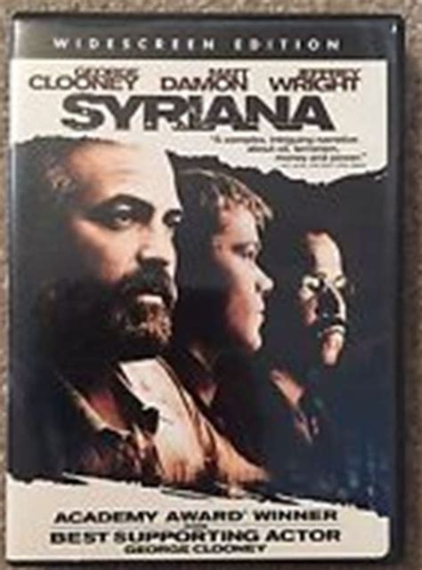 Clooney is aces as the. Syriana DVD 2006 Widescreen Edition Matt Damon George ...