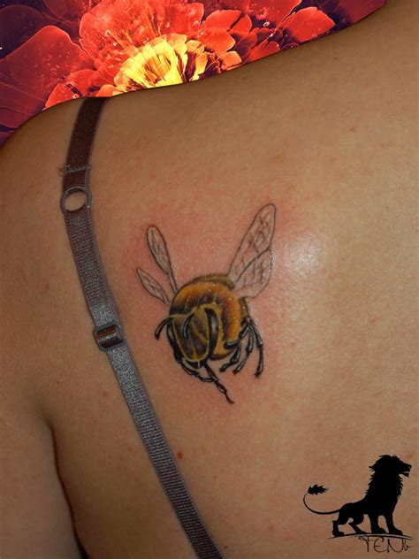 Bumble bee tattoo honey bee tattoo bee tattoo manchester manchester worker bee manchester city worker boots spider art bee skep bee art weʼre raising money to support families of those killed or injured in the manchester arena attack. Small Bumble Bee Tattoo Meaning