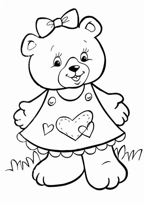 Creative brown bears coloring pages free coloring pages. Free & Easy To Print Bear Coloring Pages in 2020 | Teddy ...