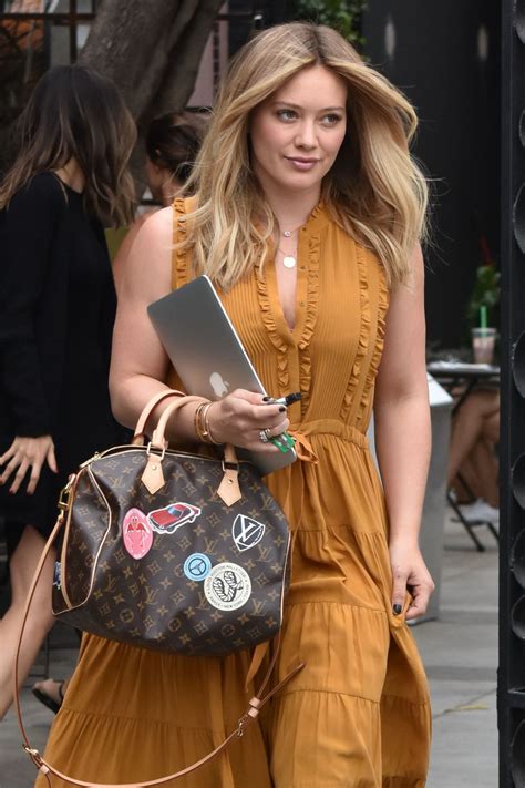 Get glam around the globe: Hilary Duff at 901 Hair Salon in Los Angeles 10/27/ 2016