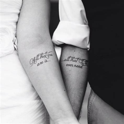 To be shown as one unit rather than many. 31 Adorable Matching Tattoos For Couples -DesignBump