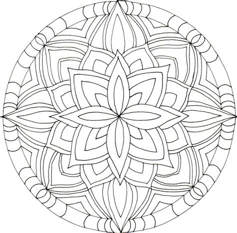 Kleur nu de kleurplaat van dierentuin dieren. Kleurplaat Mandala Moeilijk