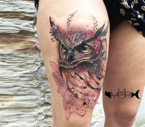 Check spelling or type a new query. Watercolor Owl tattoo by Momori Tattoo | Photo 14897