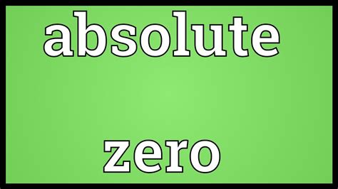 Check 'absolute dating' translations into russian. Absolute zero Meaning - YouTube