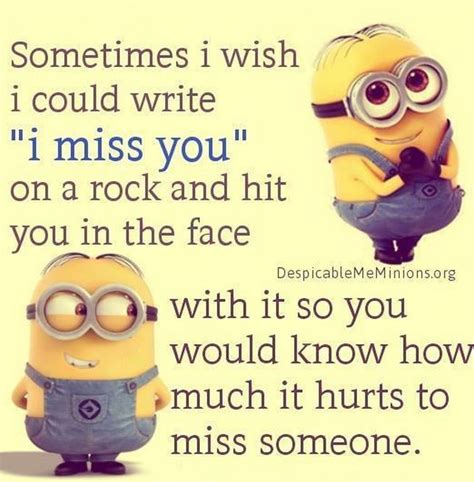 Maybe you would like to learn more about one of these? I Miss You Minion Quote Pictures, Photos, and Images for ...