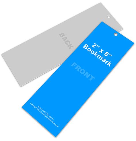 2 free softcover book mockups (psd). 2x6 Bookmark Mockup Action Script | Cover Actions Premium ...