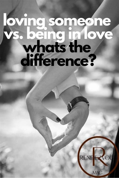 No two ways about it, dating is weird. What's the difference between loving someone and being in ...