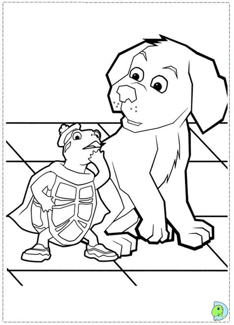 Gingerbread man with house coloring pages. Wonder Pets coloring page- DinoKids.org