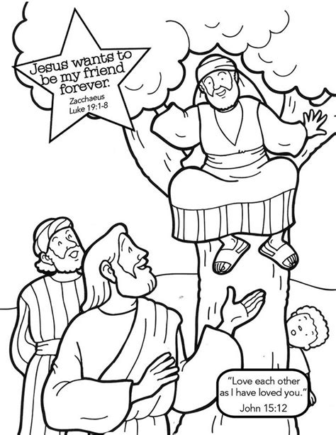 How to teach zacchaeus story in sunday school? zacchaeus-tree-story-coloring-book
