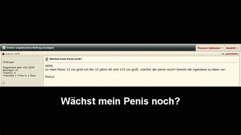 Der penis wächst zunächst in der länge, dann in der breite. Wächst mein Penis noch? - YouTube