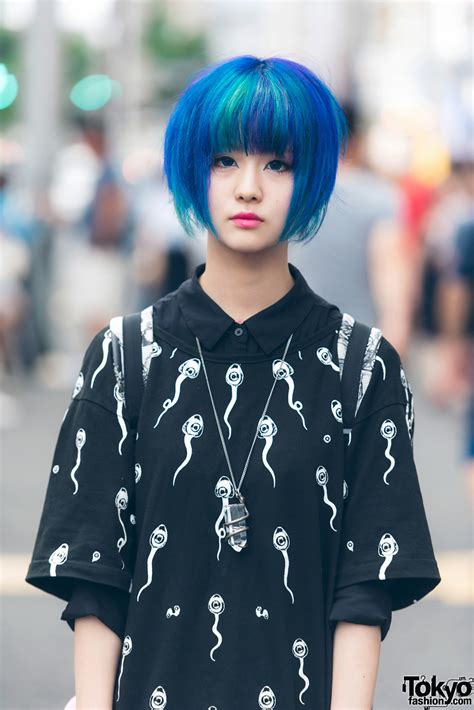 Cock sucking, pussy fucking, cum on face, pussy licking, doggy style, rough sex, young blonde, cute young, fucked hard, blue eyes, beautiful, blonde. Blue-Haired Harajuku Girl in Far Star Fashion, Kill Star ...