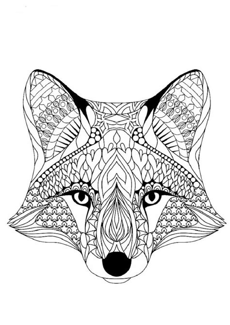 Print free animal coloring pages. Geometric Dog Coloring Pages | Fox coloring page, Animal ...