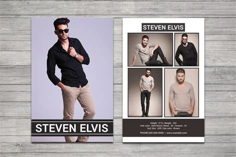 A professional comp card is the key to potential employment opportunities. Model Comp Card Template, Modeling Composite Card (439517 ...