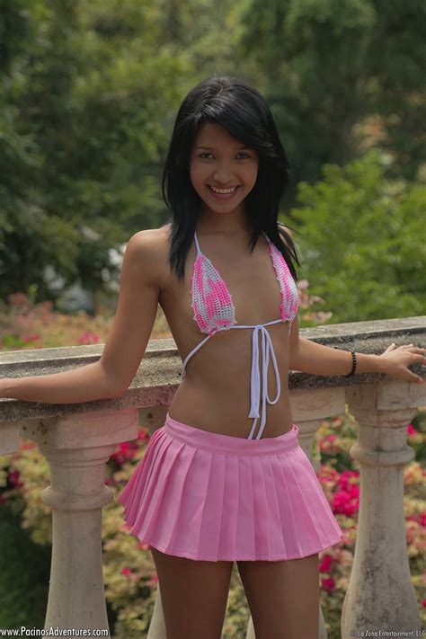 Raven amateur strip and lapdance for some money. Carol Lopez wears a string bikini and a pink mini skirt ...