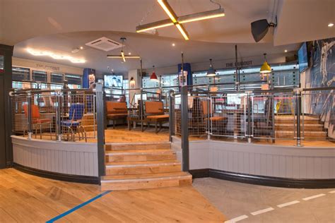 On the street of west main street and street number is 218. Sports Bar & Grill | London Bar Reviews | DesignMyNight