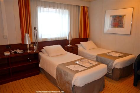 However, the rooms are clean and offer different configurations of beds depending on the occupancy. ACCESSIBLE CRUISING - Have Wheelchair Will Travel