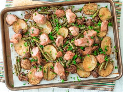 The end result is sensationally crispy. Pork Sheet Pan Dinner - Dan330