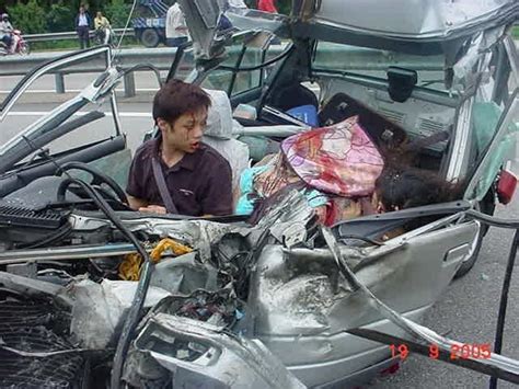 Died in a nasty accident. Nasty car accident