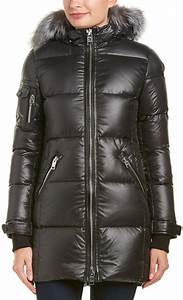  Benisti Leather Trim Down Coat Winter Jackets Women Winter