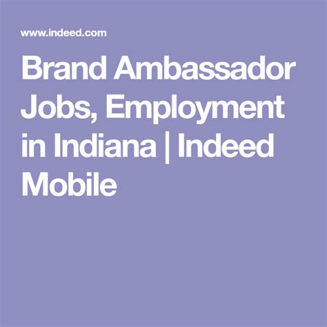 How to apply for a job at nike? Brand Ambassador Jobs, Employment in Indiana | Indeed ...