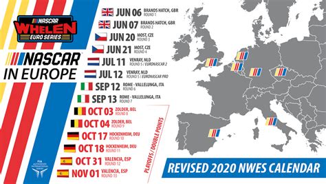 Georgia, north macedonia, kosovo, belarus. Revised 2020 NASCAR Whelen Euro Series schedule - NASCAR ...