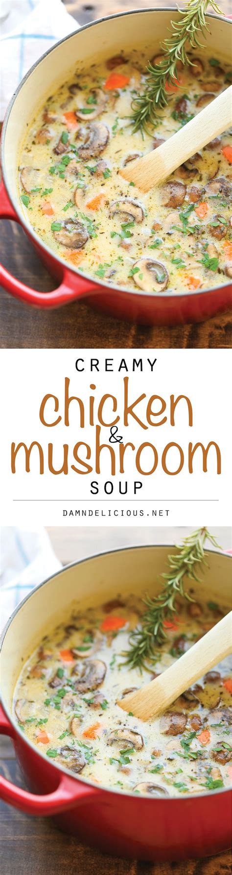 Add onion & garlic & sautã© in low flame. Creamy Chicken and Mushroom Soup | Recipe | Soup recipes ...