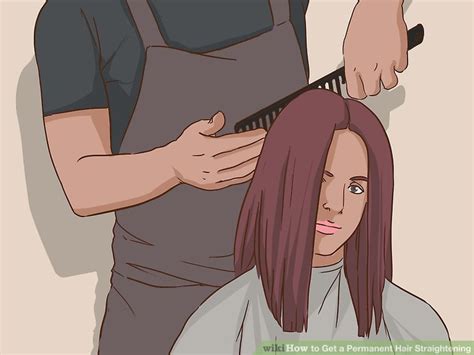 This is a process that should be done by a professional because not doing it properly can lead to too much breakage in the hair and damage to the texture. How to Get a Permanent Hair Straightening - wikiHow