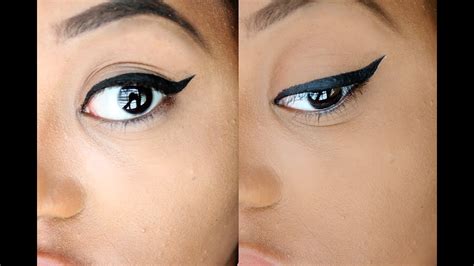 Winged eyeliner tutorial for beginners! How To: Beginner Winged Eyeliner - YouTube