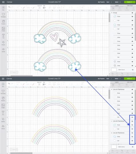 I tried below code but it is not what i want, it doesn't curve at edges: How to Make a Curved line in Cricut Design Space +Free SVG ...