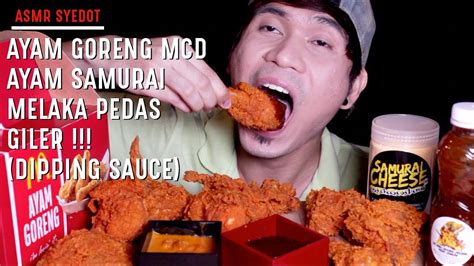 Ayamnya lebih asin dibanding mcd. ASMR MUKBANG : AYAM GORENG MCD with AYAM SAMURAI MELAKA ...