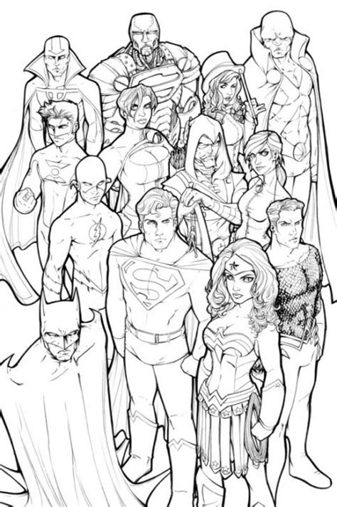 In case you don\'t find what you are looking for, use the top search bar to search again! Free Justice League Coloring Page Online | cómics ...