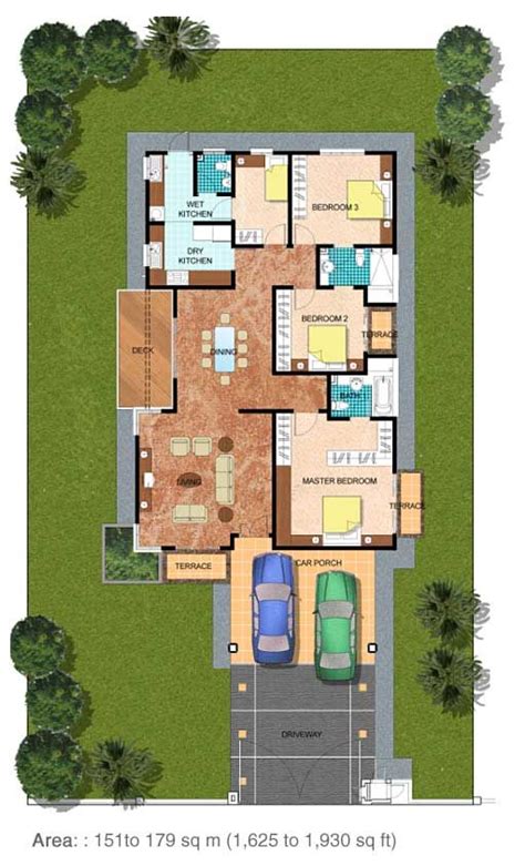 Freehold double storey happy garden taman gembira oug 4r3b 20x80. Azalea.jpg (511×842) | Bungalow design, House layouts ...