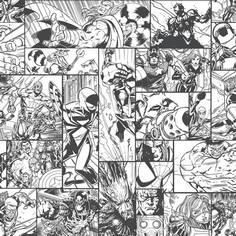 White books wallpapers group 1920×1080. York Wallcoverings Disney Kids III Marvel Comic Book ...