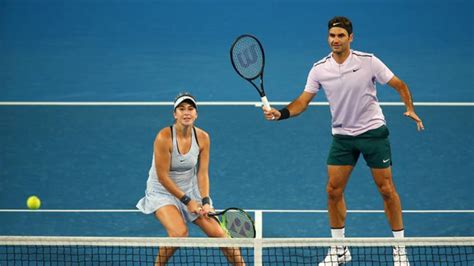 Team switzerland's belinda bencic and roger federer accept the mastercard hopman cup. Hopman Cup: Roger Federer and Belinda Bencic send ...