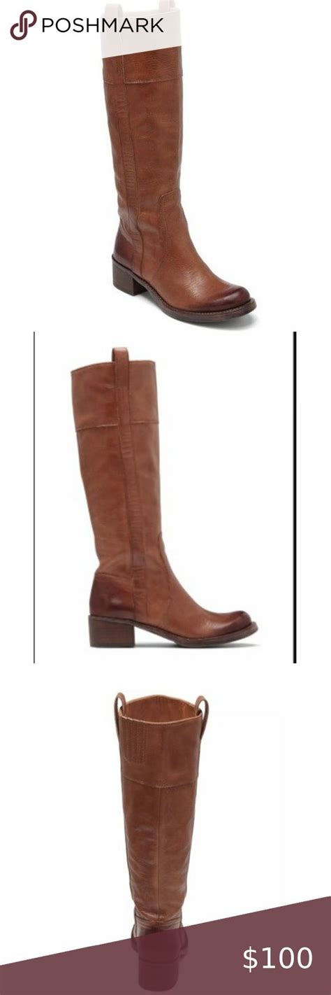 Met deze sandalen aan je voeten kan de zon alleen maar schitteren! Lucky Brand Hibiscus Riding Boot 40 /10 Brown pull in 2020 ...