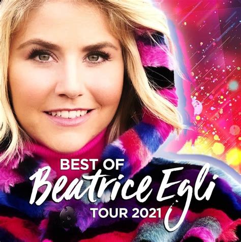 Doch so schön dieser schnappschuss aus der schweiz auch ist, für sie geht eine wundervolle zeit zu ende. Beatrice Egli: Best of Tour 2021 Tickets & Karten | Mewes ...