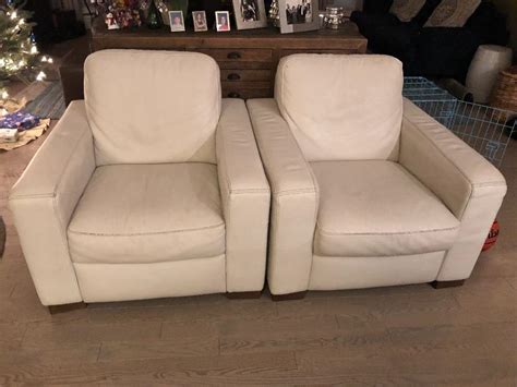 Check spelling or type a new query. White Leather Natuzzi Chairs East Regina, Regina