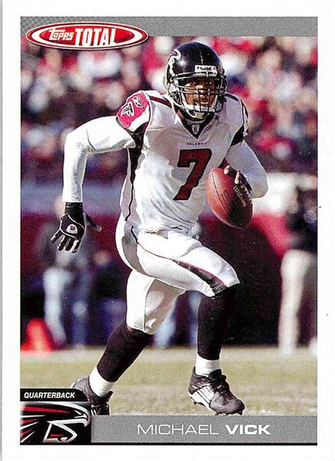 2001 pacific titanium dual patch card #5 nm/m. 2004 Topps Total Michael Vick #TTC2 on Kronozio