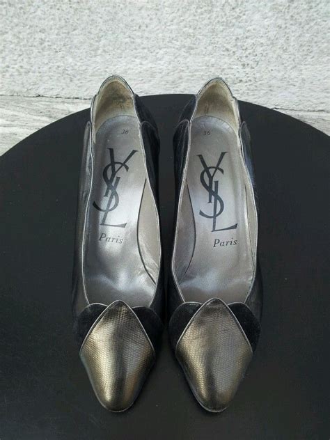 Die opyum yves saint laurent schuhe dagegen bestehen aus einem verschönerten absatz was entdecke alle schuhmodelle, sandalen und décolleté tribute und opyum ysl signiert und kaufe. YSL vintage pumps , size 36