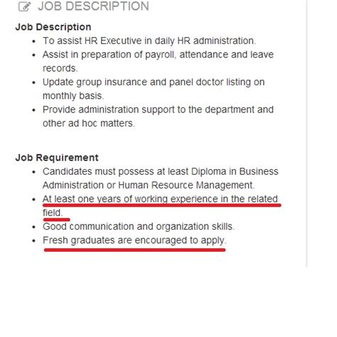 View 134 fresh graduates jobs in ipoh, perak at jora, create free email alerts and never miss another career opportunity again. 5 things Malaysian job ads say… and what they really mean