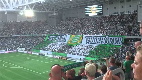 Painted stripes with logo of hammarby on both sides. Hammarby - Assyriska 140728. TIFO - YouTube