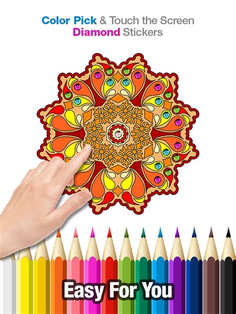 Online coloring pages for kids and parents. Mandala Coloring Pages - Touch Coloring Book for Adults ...