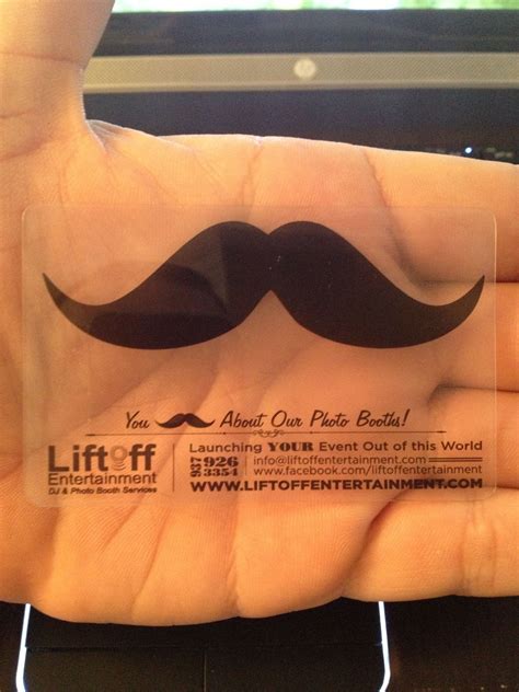 Minimalistic and natural set to. Our new super cool Mustache Business Card | Unique ...