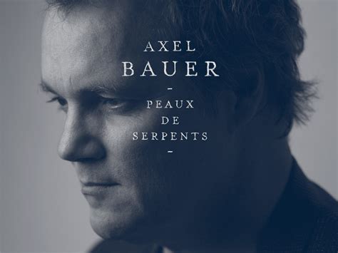 His musical style is mainly considered chanson. Concert Axel Bauer 2020 - 2021