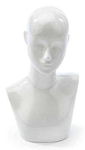 Get mannequin bust forms from alibaba.com that will make it easy to show off the products. White Female Mannequin Bust | 18.75"h Countertop Display Form