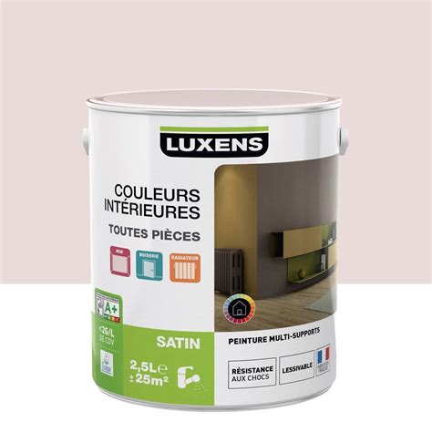 Las hay monocapa, lavables, ecológicas, con aditivos especiales para resistir el moho en lugares húmedos… el catálogo incluye a las mejores marcas a muy buenos precios. Peinture multisupports Couleurs intérieures satin LUXENS ...