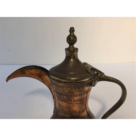 Arabic coffee is an important part of all societies in the gulf and has actually been modernized. Middle Eastern Dallah Arabic Copper Coffee Pot | Chairish