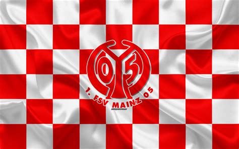 Fsv mainz 05, nicknamed 'die nullfünfer' ('the zerofivers') or 'die rheinhessen' ('the rhenish hesses'), is a german football club, founded in 1905 and based in mainz in the region rhenish hesse. Download wallpapers FSV Mainz 05, 4k, logo, creative art, red and white checkered flag, German ...