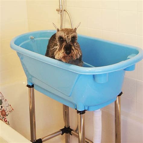 In der badewanne können 3 halteösen angebracht werden, an denen der hund fixiert werden kann. Ibanez® Leichte tragbare Stand-Badewanne für Hunde ...