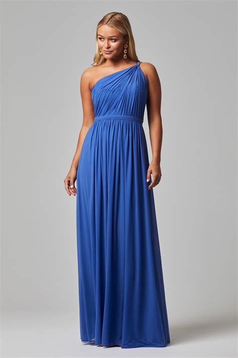 Bmbridal gorgeous halter ruffle sky blue affordable bridesmaid dress. Sabrina Bridesmaids Dress by Tania Olsen - Sky Blue
